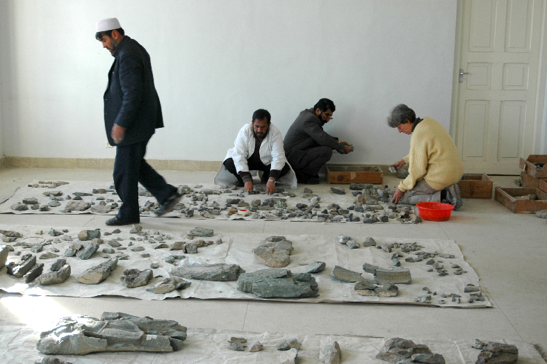 Reconstruction de statues du Musée de Kaboul, Afghanistan
